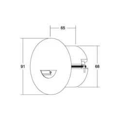 BRUMBERG Adapt wall foco LED negro mate