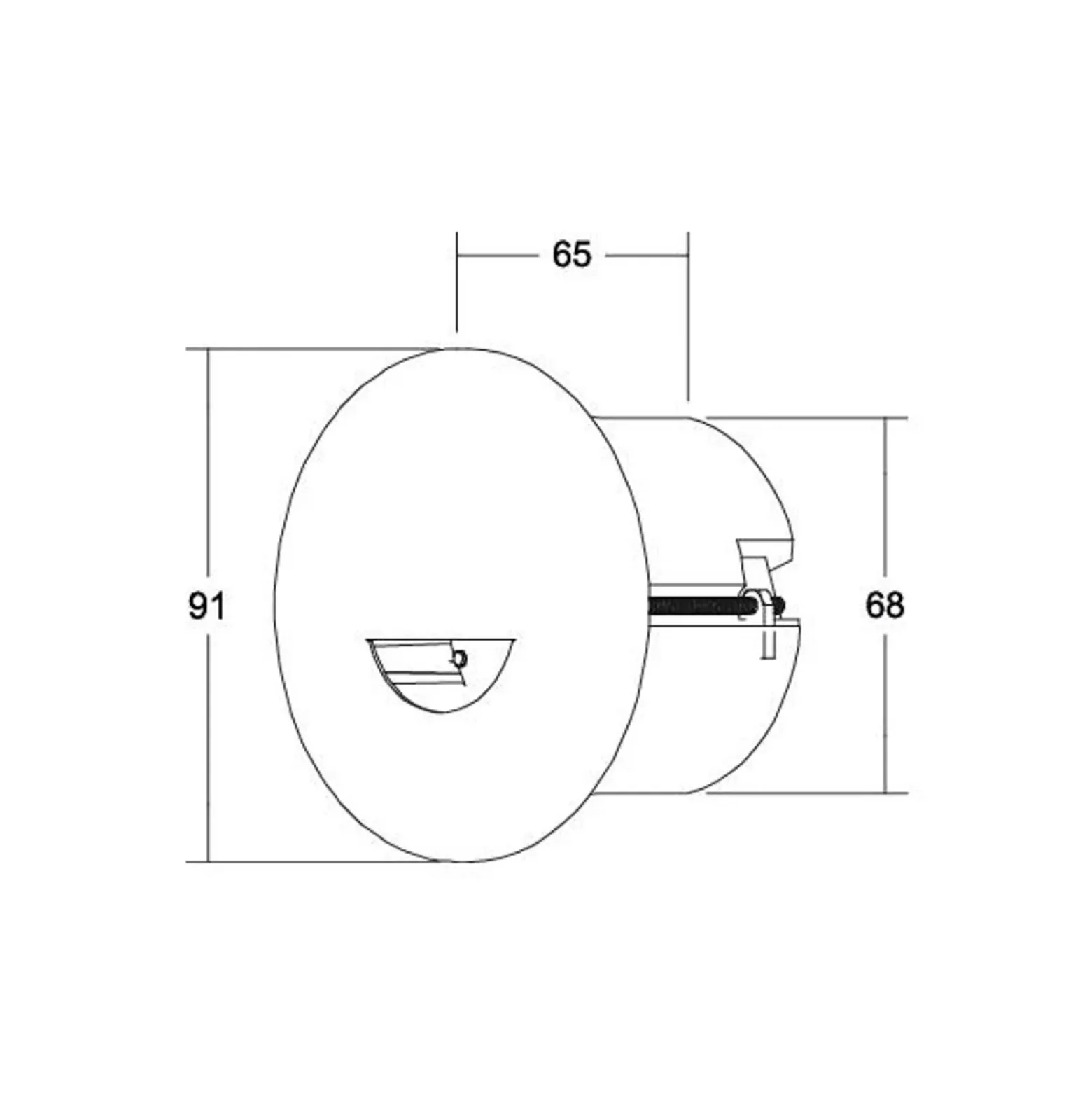 BRUMBERG Adapt wall foco LED negro mate