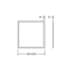 BRUMBERG Ailis Panel LED microprisma 3000K Dali