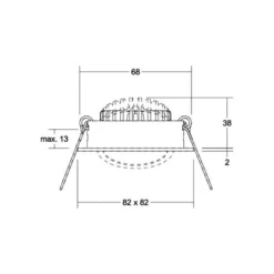 BRUMBERG BB05 Caja de conexión on/off para foco empotrable LED cromo