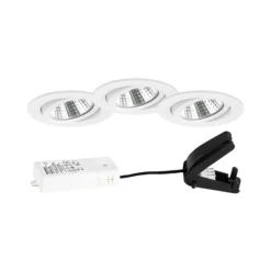 BRUMBERG BB03 Caja de conexiones redonda atenuable foco, 3 piezas blanco