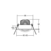 BRUMBERG BB19 dim2wam RC caja conexión negro mate