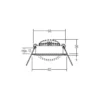 BRUMBERG BB03 empotrado DALI caja conexiones cromo