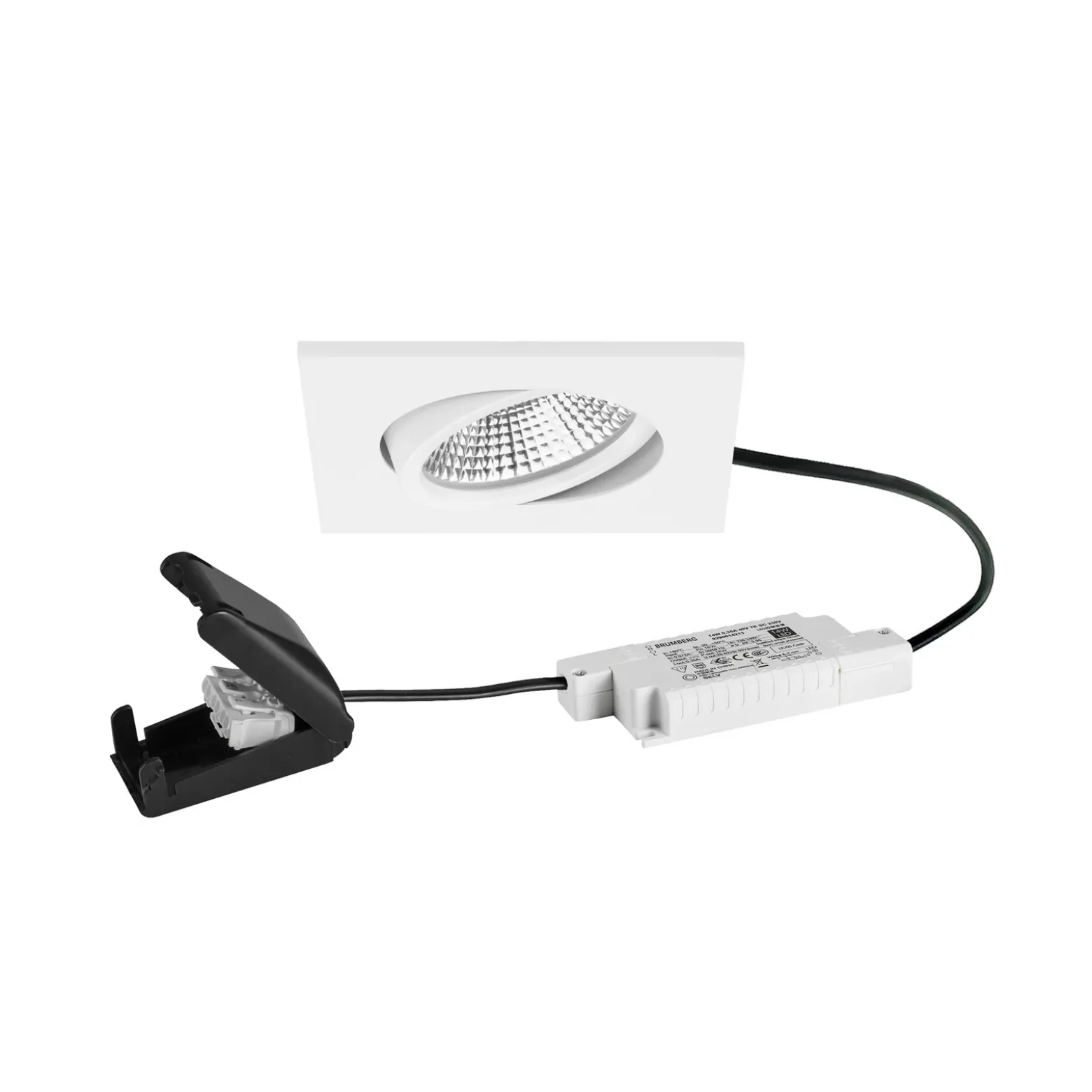 BRUMBERG BB25 foco empotrable IP65 RC caja de conexiones blanco texturado