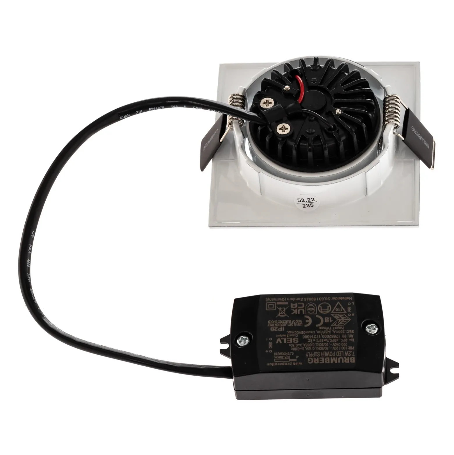BRUMBERG BB05 foco empotrado no dim blanco brillo