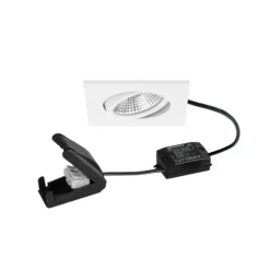 BRUMBERG BB25 foco LED IP65 caja de conexiones on/off blanco texturado