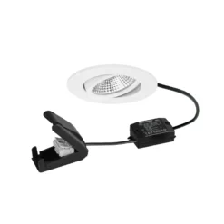 BRUMBERG BB23 foco LED IP65 caja de conexiones on/off blanco texturado