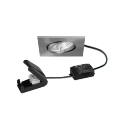 BRUMBERG BB25 foco LED IP65 caja de conexiones on/off níquel mate
