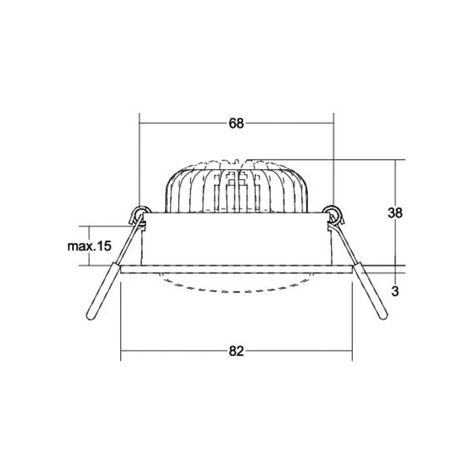 BRUMBERG BB35 foco LED no atenuable blanco