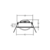 BRUMBERG BB03 foco no atenuable blanco texturado