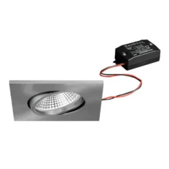 BRUMBERG BB25 IP65 empotrado no atenuable níquel