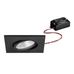 BRUMBERG BB25 IP65 empotrado no atenuable negro
