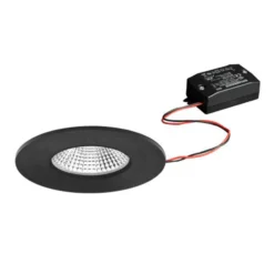 BRUMBERG BB20 IP65 empotrado no atenuable negro