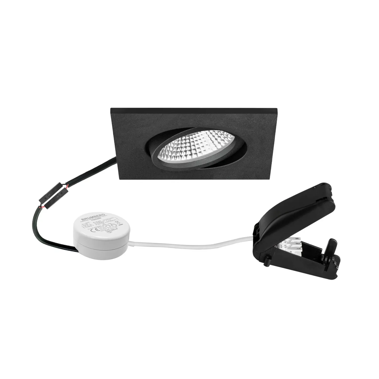 BRUMBERG BB25 IP65 Transformador RC caja de conexiones redonda negro mate