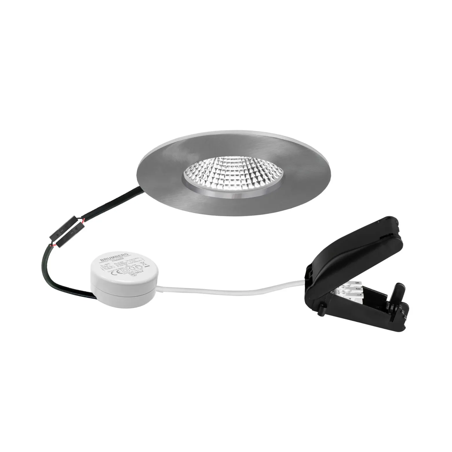 BRUMBERG BB20 IP65 Transformador RC caja de conexiones redonda níquel mate
