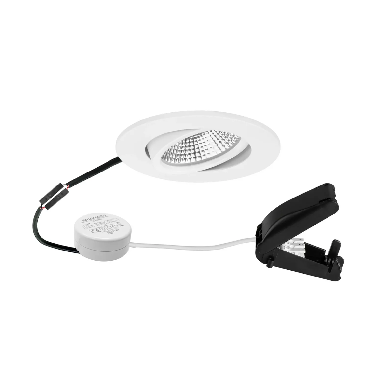 BRUMBERG BB23 IP65 Transformador RC caja de conexiones redonda blanco