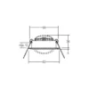 BRUMBERG BB03 Transformador foco RC caja de conexiones redonda negro mate