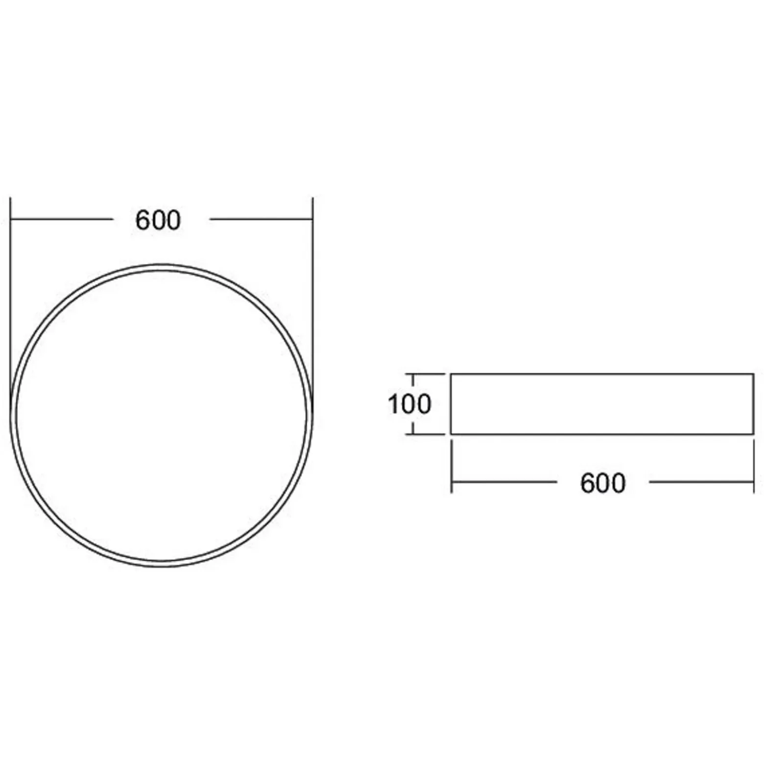 BRUMBERG Biro Circle, Ø 60 cm, DALI atenuable, blanco, 4.000 K