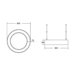 BRUMBERG Biro Circle Ring10 directo Ø 60 cm on/off blanco 830