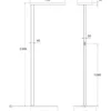 BRUMBERG Devan pie de oficina LED up/down dim 840