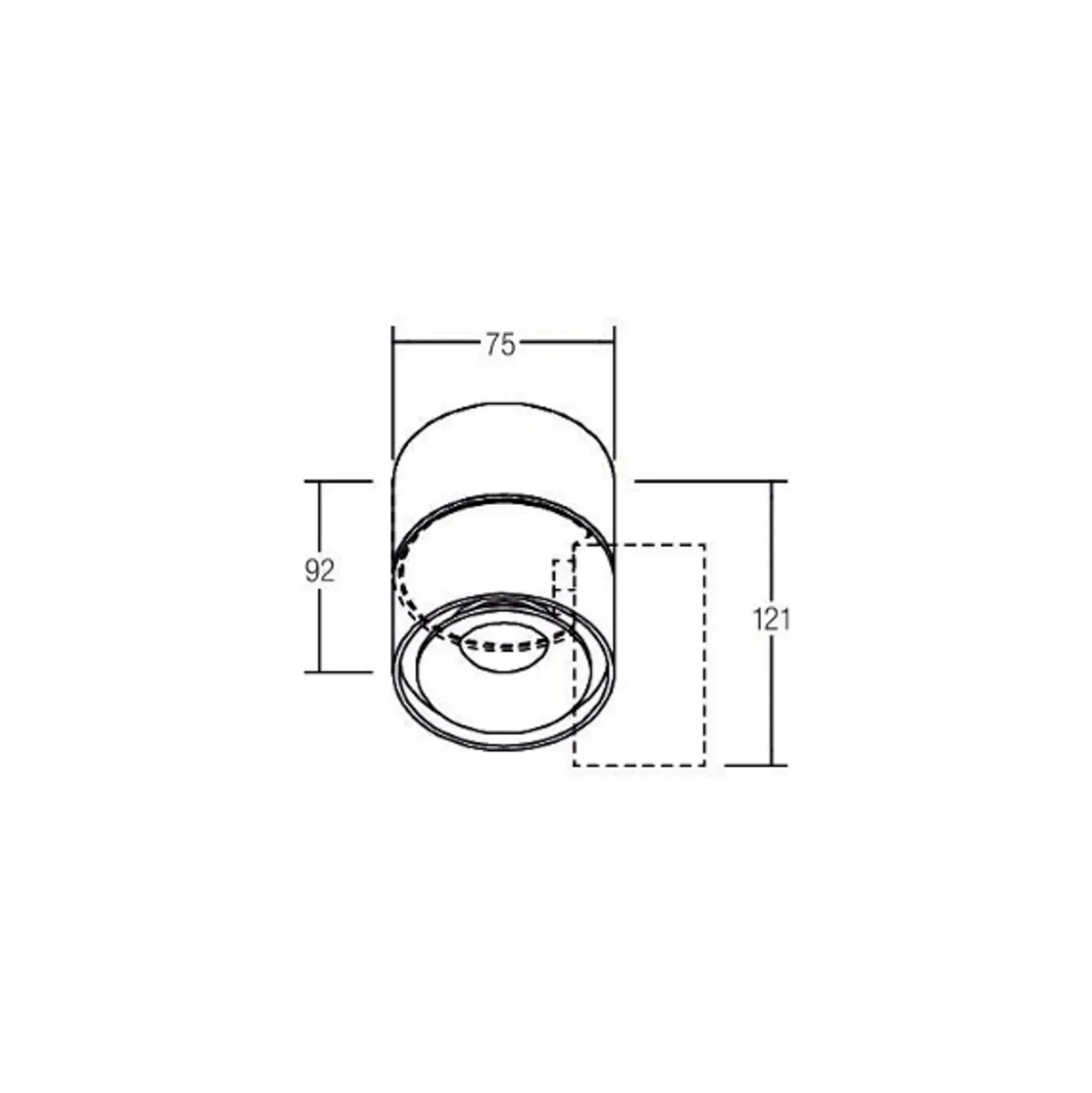 BRUMBERG Downlight LED Circle Mini, Ø 7,5 cm, blanco