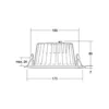 BRUMBERG Downlight LED empotrable Lydon Midi, blanco, DALI, 4.000 K