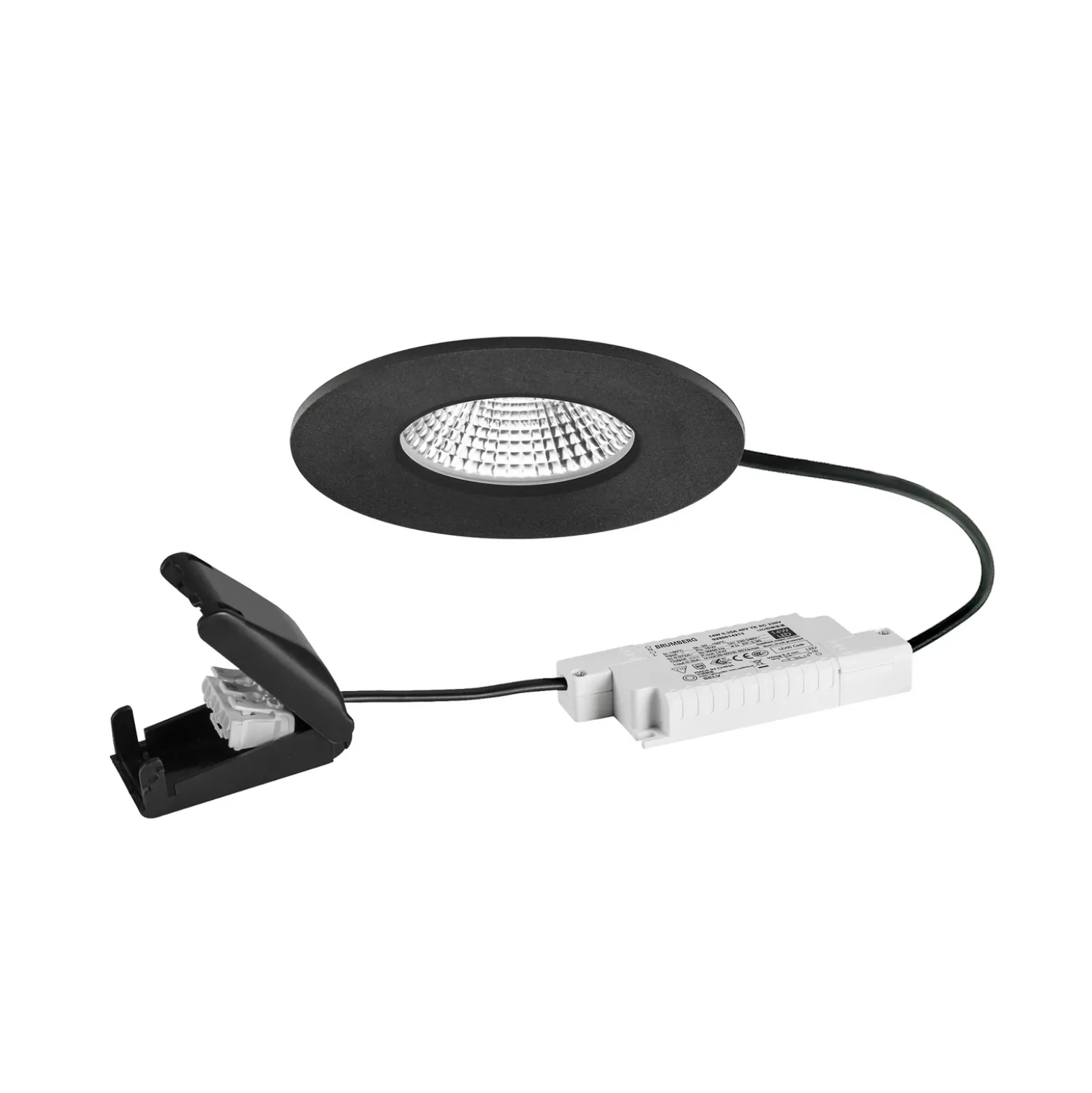 BRUMBERG foco empotrable BB20 IP65 RC caja de conexiones negro