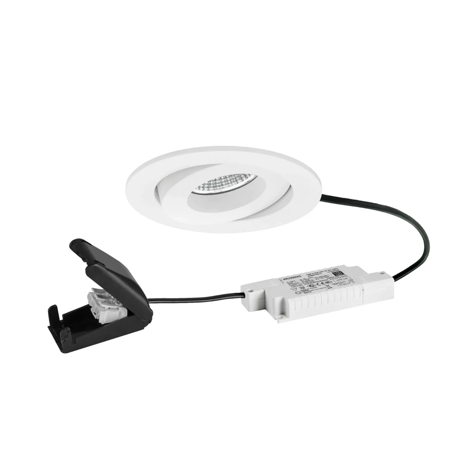 BRUMBERG foco empotrable BB33 RC caja de conexiones blanco texturado