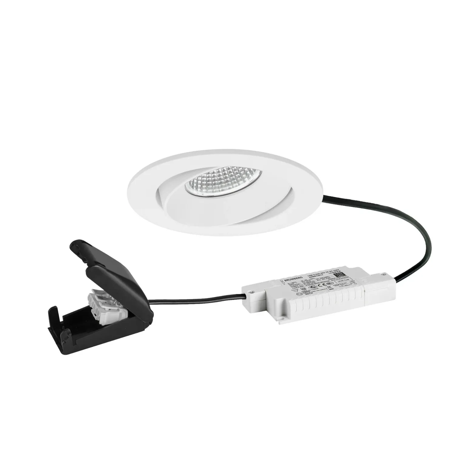 BRUMBERG foco empotrable BB35 RC caja de conexiones blanco texturado