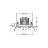 BRUMBERG Foco empotrable LED Abran, aluminio mate, RC, orientable