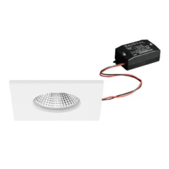 BRUMBERG Foco empotrable LED BB21, blanco, 85 x 85 mm, encendido/apagado, IP65