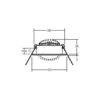 BRUMBERG Foco empotrable LED BB09, RC, caja de conexión, acero inoxidable