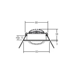 BRUMBERG Foco empotrable LED BB09, RC, caja de conexión, acero inoxidable