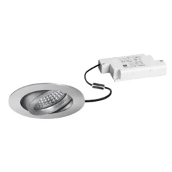 BRUMBERG Foco empotrable LED Tirrel-R, atenuable, aluminio mate
