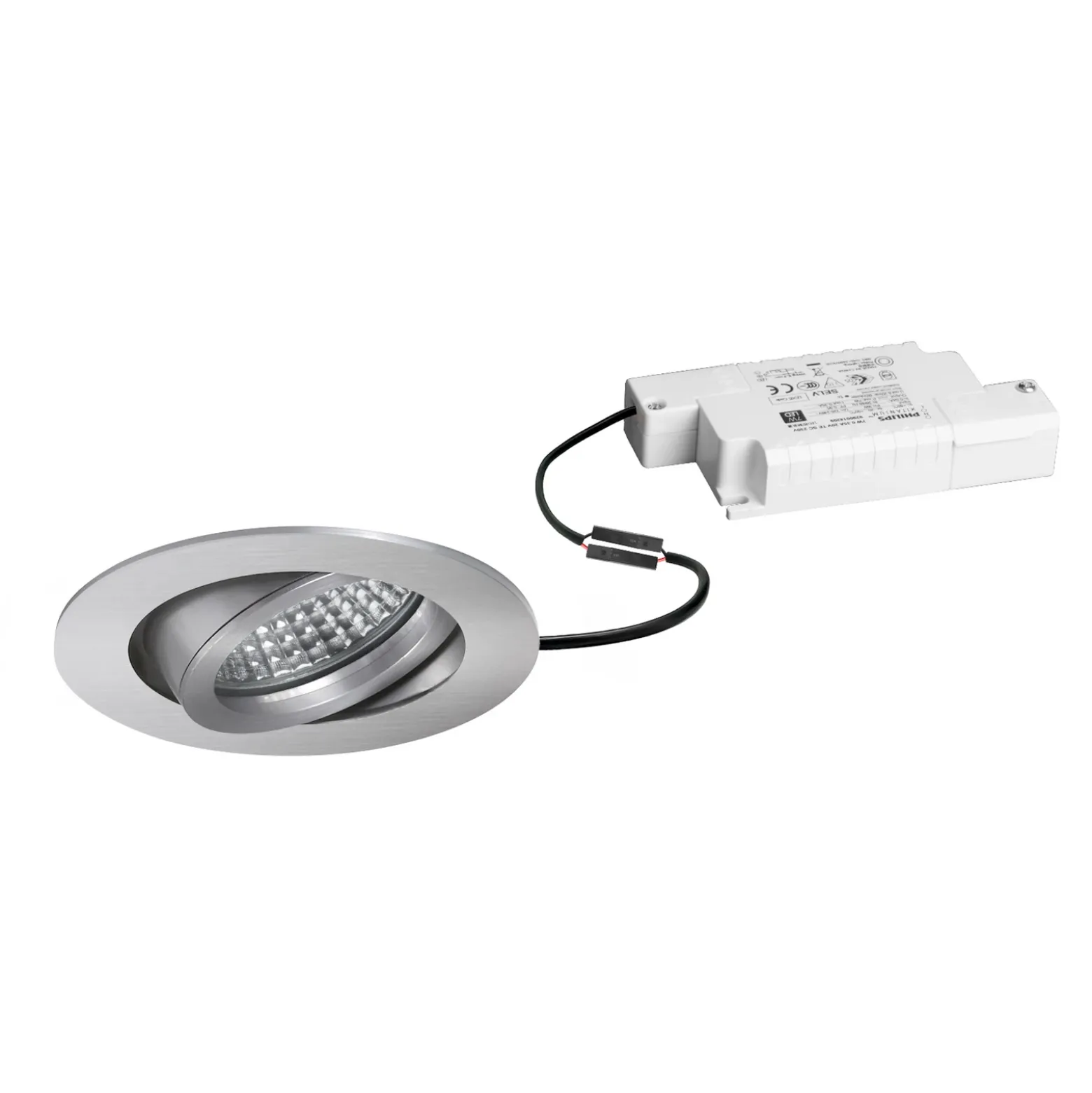 BRUMBERG Foco empotrable LED Tirrel-R, atenuable, aluminio mate