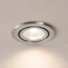 BRUMBERG Foco empotrable LED BB09, RC atenuable, acero inoxidable