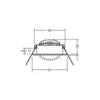 BRUMBERG Foco empotrable LED BB09, encendido/apagado, blanco