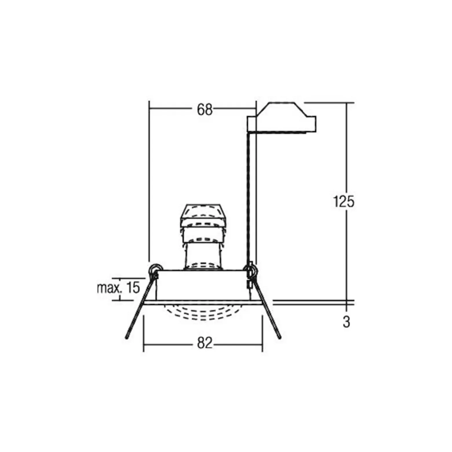 BRUMBERG Foco empotrable Tirrel-R, portalámpara GU10, crema mate