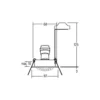 BRUMBERG foco empotrable Tirrel-R, GU10, blanco texturado