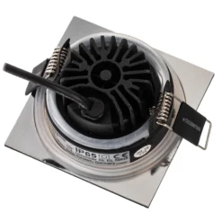 BRUMBERG foco IP65 angular conmutable cromo