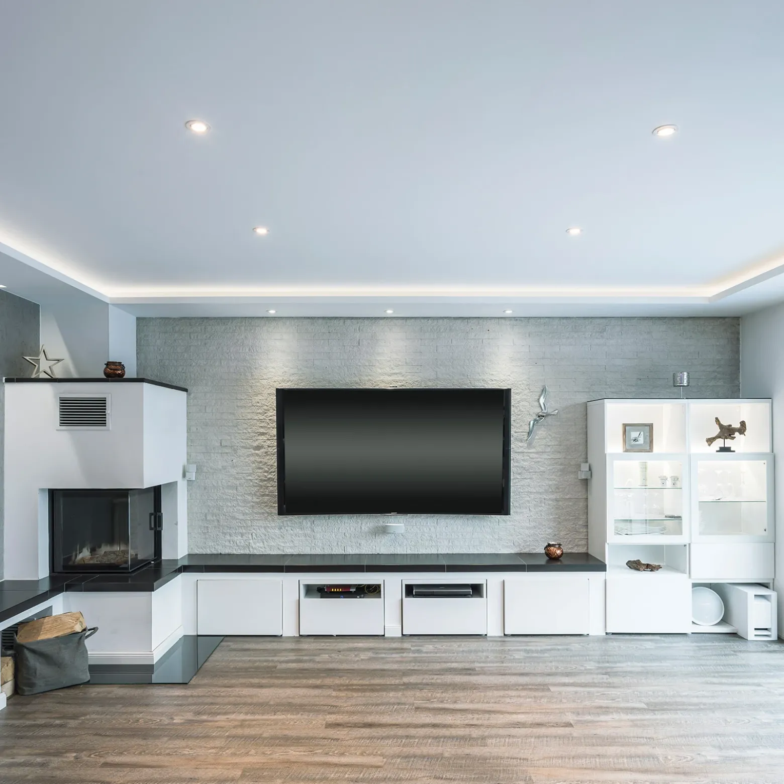 BRUMBERG foco IP65 redondo atenuable blanco