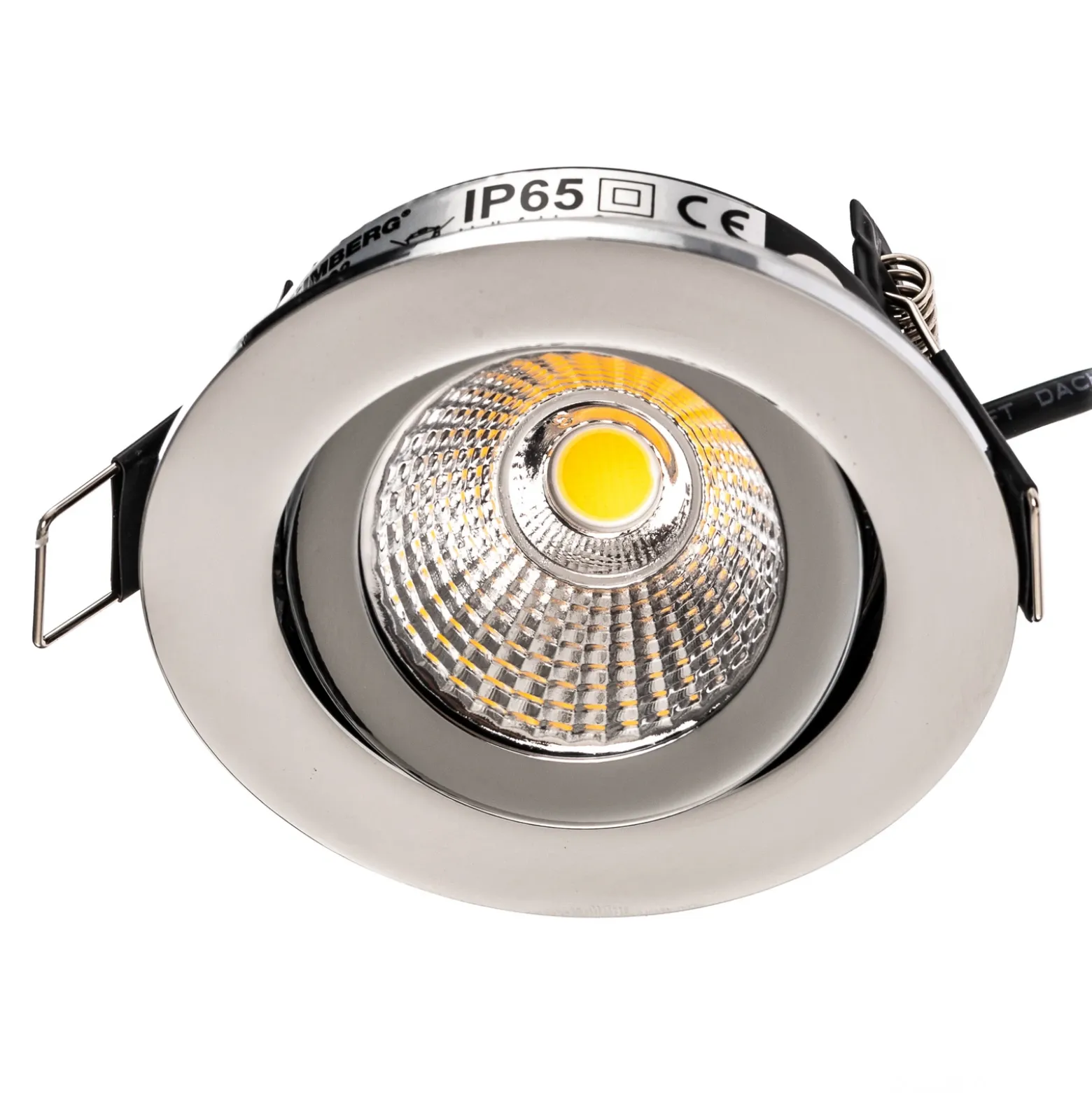 BRUMBERG foco IP65 redondo conmutable cromo