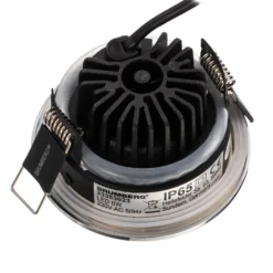BRUMBERG foco IP65 redondo conmutable cromo