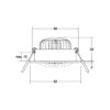 BRUMBERG foco LED BB34 caja de conexiones on/off blanco texturado
