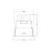 BRUMBERG foco LED Binato caja de conexiones atenuable blanco