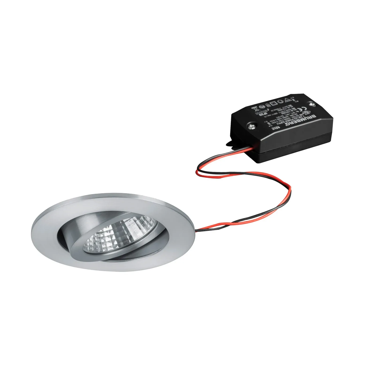 BRUMBERG foco LED 38° redondo aluminio 3.000K