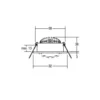BRUMBERG foco LED 38° redondo titan 2.700K