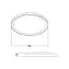 BRUMBERG Plafón LED Sunny Midi, DALI, 3.000 K, blanco