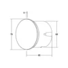 BRUMBERG Wall Kit68 foco plano redondo negro