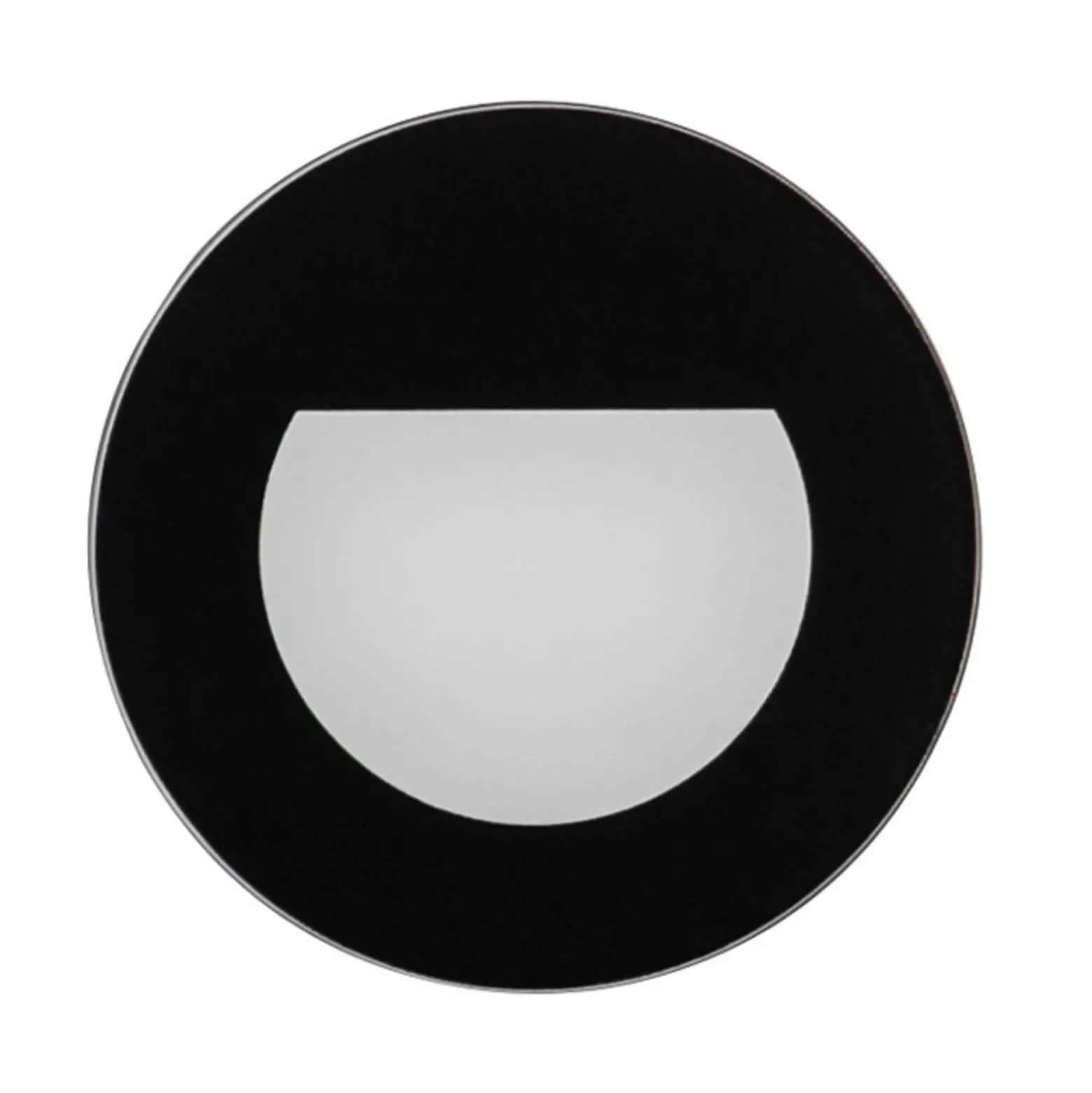 BRUMBERG Wall Kit68 foco plano redondo negro